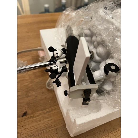 NEW!! Extremely Rare! Walt Disney Mickey Mouse Plane Crazy 1928 Table Lamp 15.5” - Picture 3 of 6